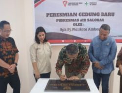 Pj. Wali Kota Resmikan Gedung Baru Puskesmas Air Salobar