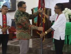 Lepas Kontingen Kota Ambon Ikut Pesparawi, Ini Pesan Pj. Wali Kota