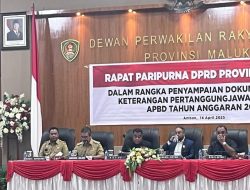 DPRD Maluku Gelar Rapat Paripurna LKPJ T.A 2024